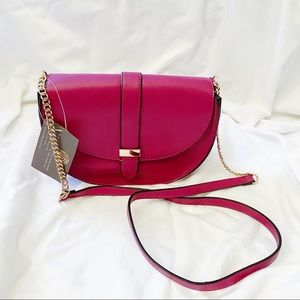New with tag. Pink crossbody bag.Made in Hong Kong